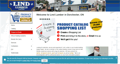 Desktop Screenshot of lindlumber.com